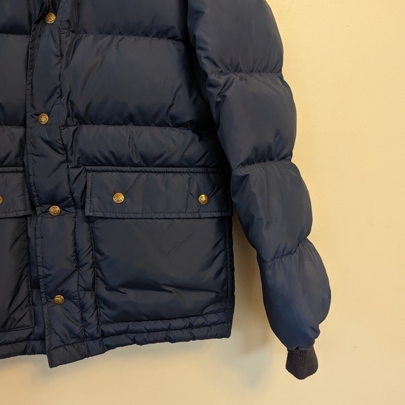 Vintage Eddie Bauer Goose Down Quilted Puffer Cargo Jacket Mens - Picture 4 of 15